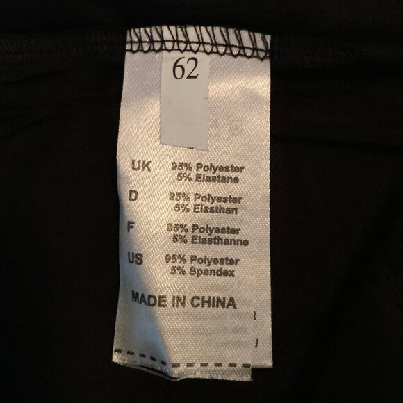 NWT BAISHENGGT Black V-Neck 3/4 Sleeve Flowing Tunic, Large, but runs small - Picture 5 of 6